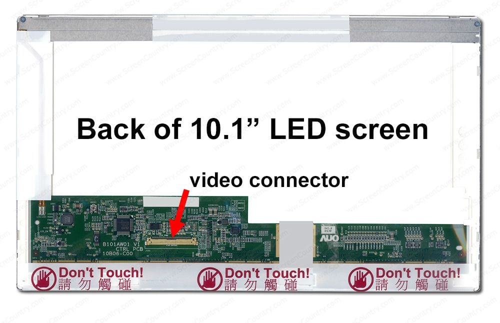 ЕКРАН ЗА ЛАПТОП 10.1" LED STANDARD 40 PIN LEFT CONNECTOR
