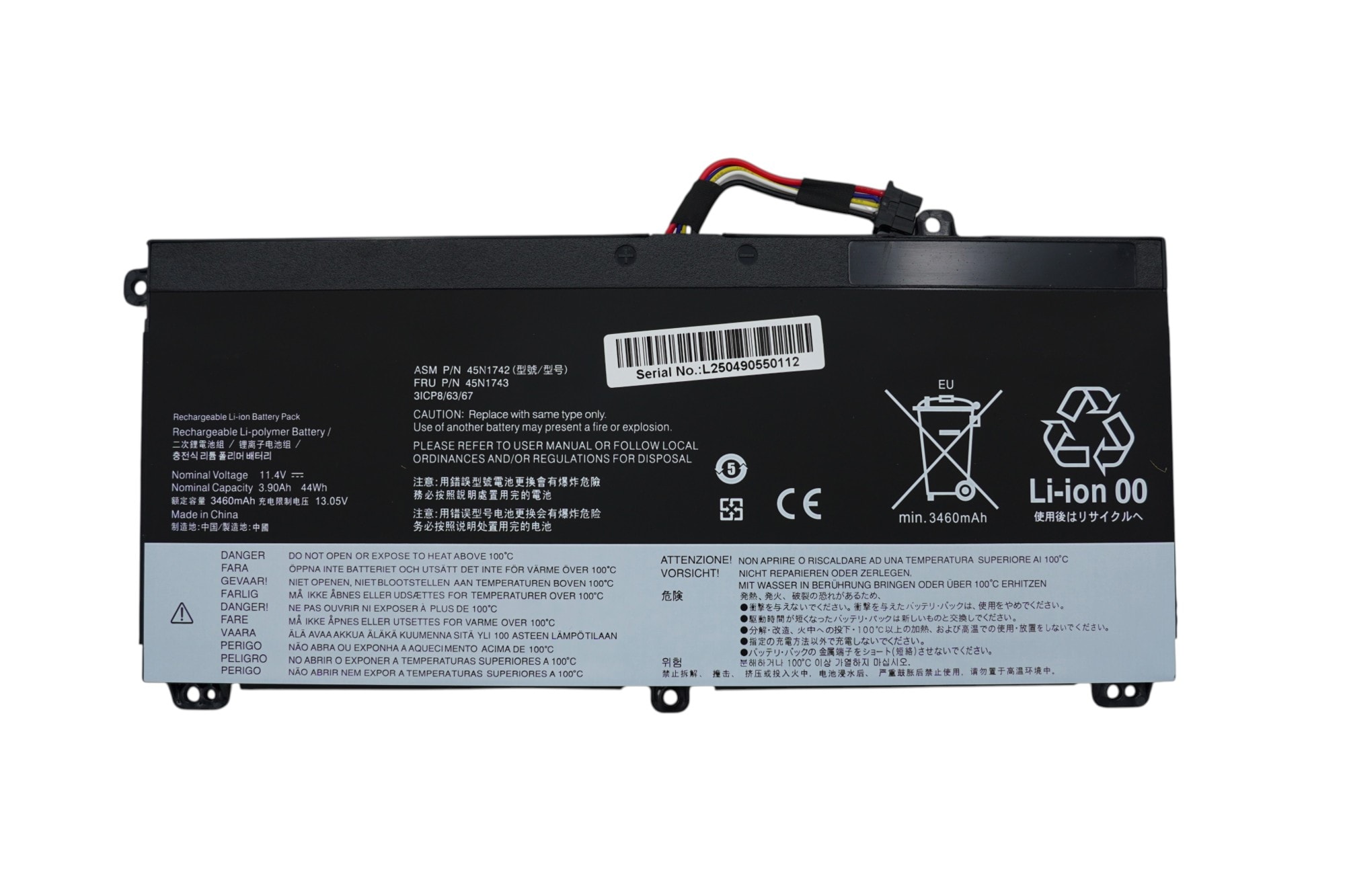 Lenovo ThinkPad T550 T550s T560 W550 W550s P50S Series Notebook 45N1740 45N1741 45N1743 SB10K12721 00NY639