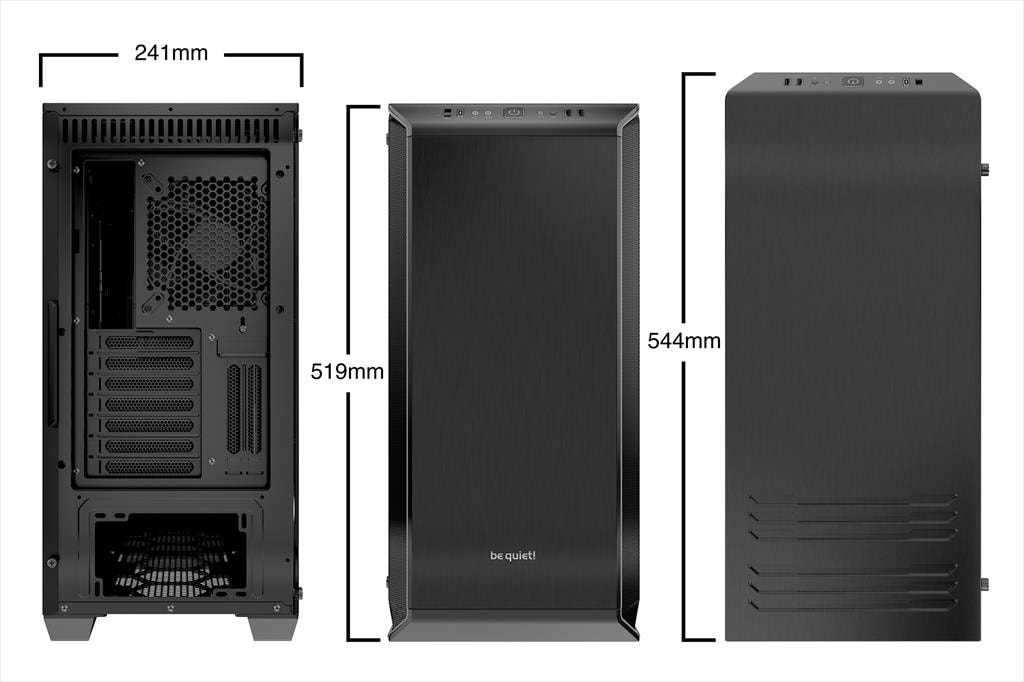 CASE BE QUIET! ATX Mid-Tower Dark Base 700, 2x140mm Silent Wings 3 PWM,Fan controller, w/WINDOW, RGB LED illumination, Black BGW23