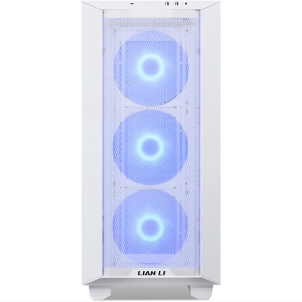 CASE LIAN LI E-ATX LANCOOL III RGB Mid-Tower w/2x Tempered glass, 3x140mm PWM ARGB fans,x1 140mm PWM fan, Reversible Front I/O, White, LANCOOL 3R-W