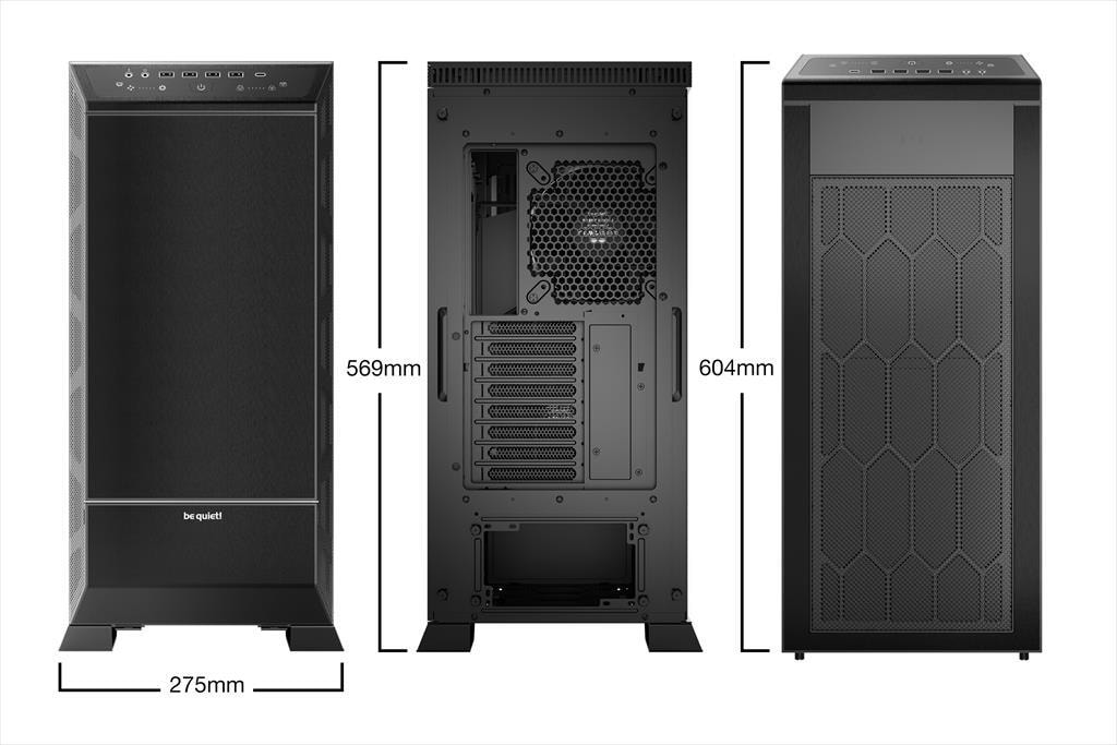 CASE BE QUIET! E-ATX Full-Tower Dark Base Pro 901,3x140mm Silent Wings 4 PWM,Fan controller,w/WINDOW,ARGB, wireless charger, type C, Black BGW50