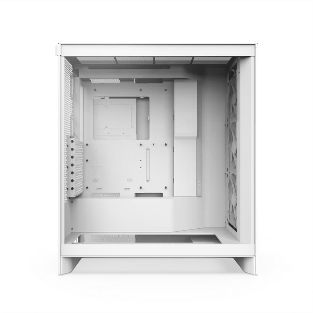 CASE NZXT E-ATX Mid-Tower H7 FLOW (2024) w/WINDOW Front & top MESH 3xF120Q Quiet fans, USB 3.2 type-C, 2xUSB 3.2 type A, Matte White CM-H72FW-01