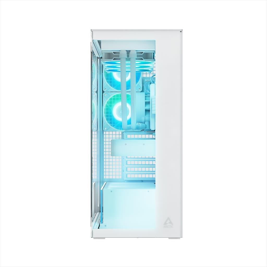 CASE ARCTIC E-ATX Mid-Tower XTENDER WHITE with tempered glass,2x120mm P12 Pro ARGB, 3x140mm P14 Pro Reverse ARGB, 2x USB-A 3.2 , USB-C 3.2,3.5 mm Jack, ACPCC00014A