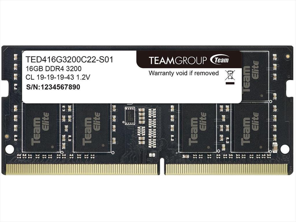 RAM SO DIMM DDR4 16GB 3200MHz TEAM GROUP ELITE TED416G3200C22-S01