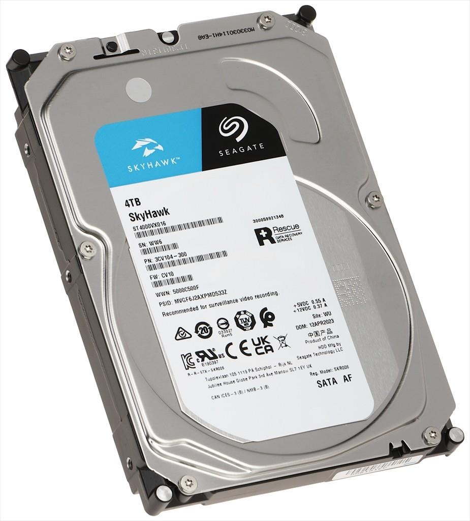 HDD 3,5" 4TB SEAGATE SkyHawk SURVEILLANCE 5400RPM 256MB SATAIII ST4000VX016
