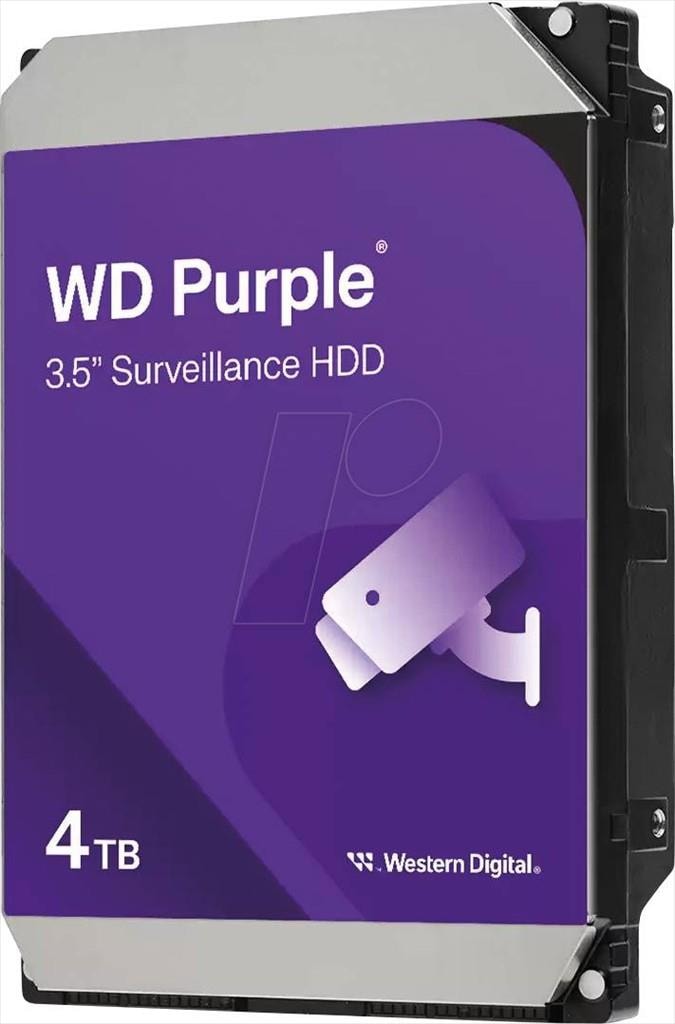 HDD 3,5" 4TB WD PURPLE IntelliPower 5400RPM 128MB 24x7 SATAIII WD44PURZ
