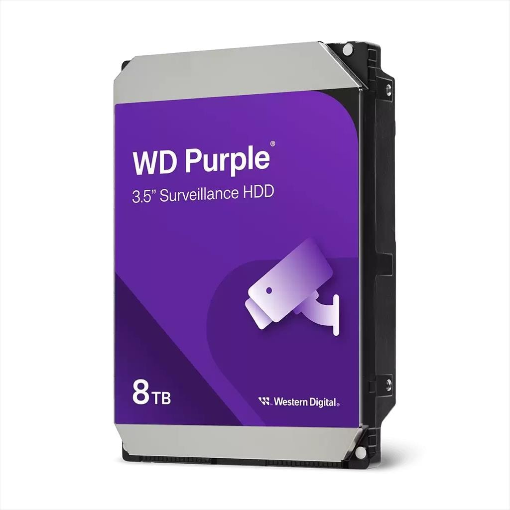HDD 3,5" 8TB WD PURPLE 5640RPM 256MB 24x7 SATAIII WD85PURZ