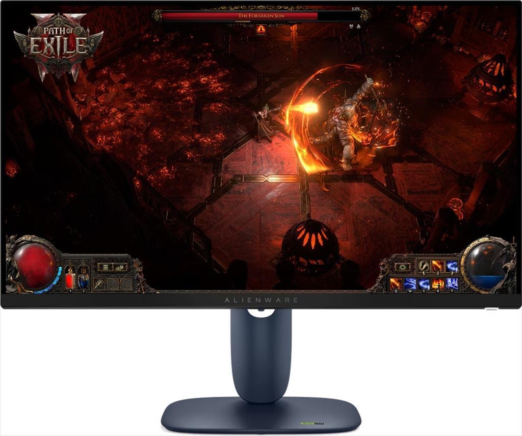 MONITOR 27" DELL Alienware AW2725DM, 2560 x 1440, 180Hz, fast IPS , AMD FreeSync, VESA, G-SYNC, 1ms, HDMI, DP, 2xHDMI, 2xUSB Type A,1xUSB Type B,Black