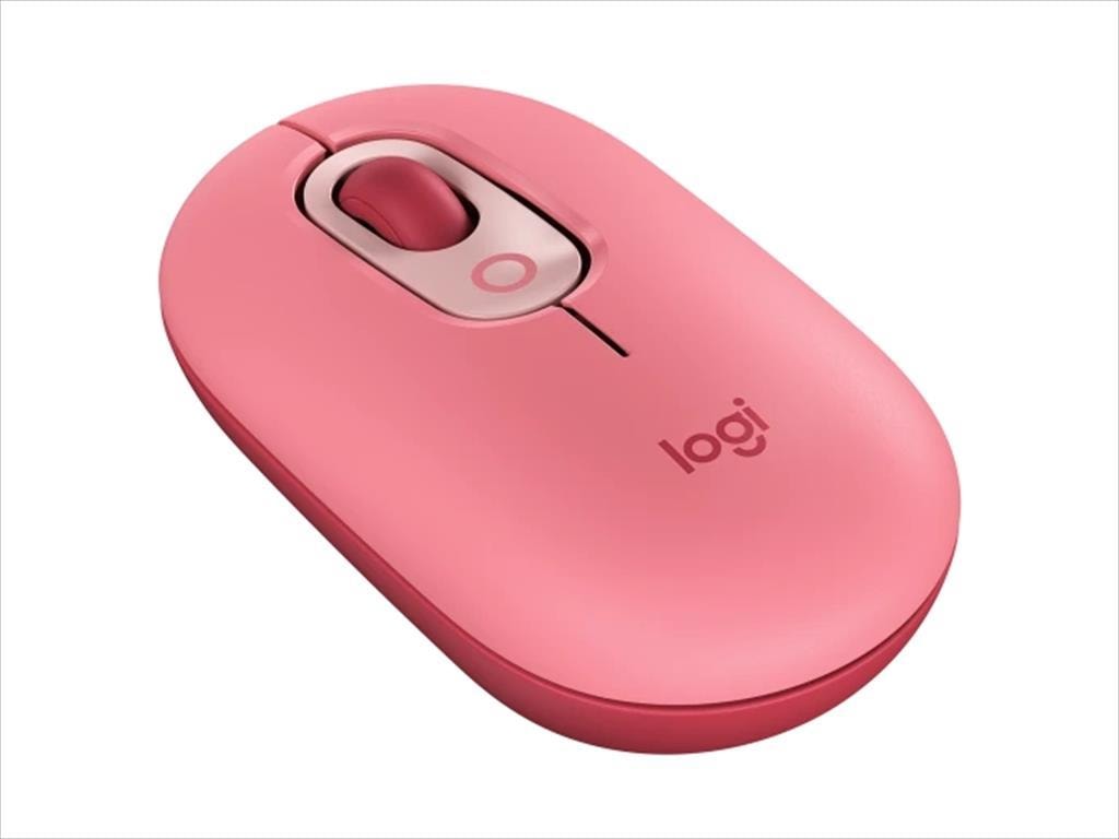 MOUSE WIRELESS LOGITECH POP MOUSE Heartbreaker Rose, w/Emoji, only Bluetooth, Logi Bolt ready, 910-006548