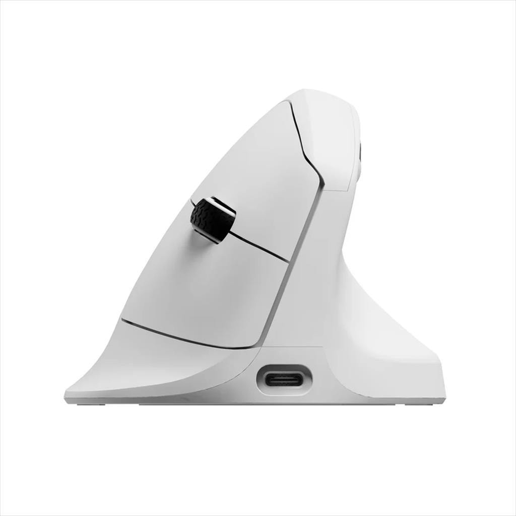 MOUSE WIRELESS KEYCHRON M5 Ergonomic White, w/bluetooth, 30000 DPI  PixArt PAW3950 sensor, 8KHz, M5-A24