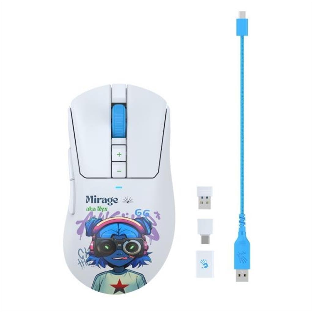 MOUSE WIRELESS USB A4TECH Bloody Gaming R73 PRO NYX MIRAGE, 2.4Ghz+USB, 26000CPI, 1000Hz