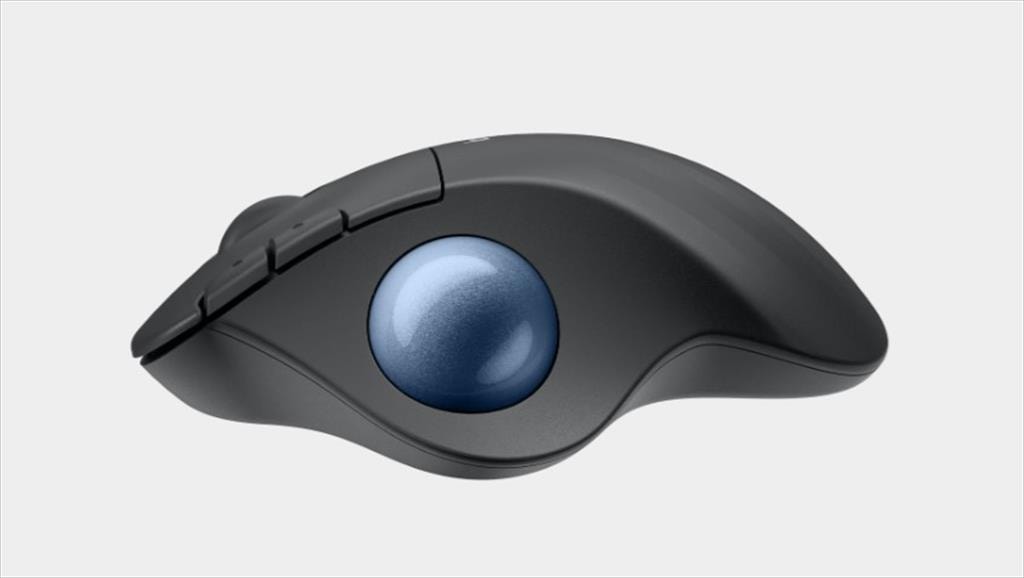 MOUSE WIRELESS LOGITECH ERGO M575S TRACKBALL Graphite Bolt+Blue ball, w/bluetooth 910-007029
