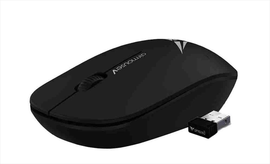 MOUSE WIRELESS ALCATROZ AIRMOUSE V, 2xAAA Battery included, Black
