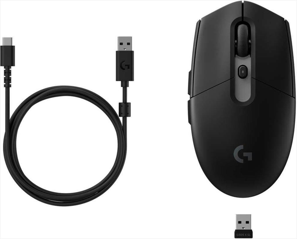 MOUSE WIRELESS USB LOGITECH G305 X SUPERLIGHT, Black, 910-007739