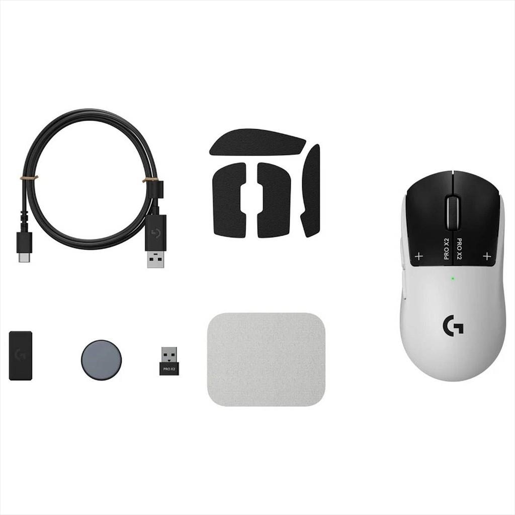 MOUSE WIRELESS USB LOGITECH G PRO X2 SUPERSTRIKE (HERO 2 Sensor, Haptic Inductive Trigger System) Black 910-007776