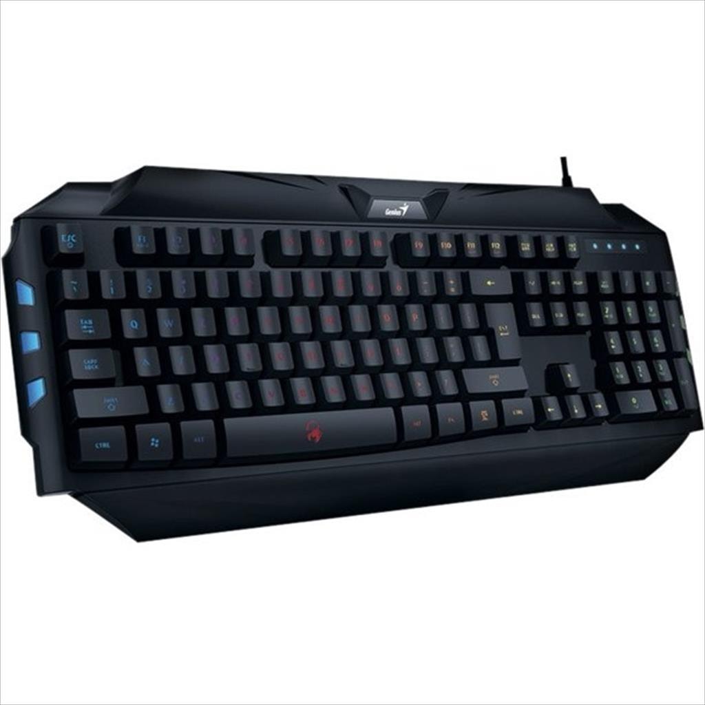 KEYBOARD WIRED USB GENIUS SCORPION K5 7-COLOR LED BACKLIT GAMING