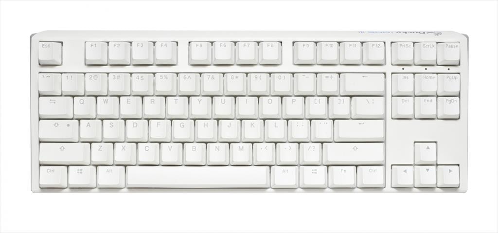 KEYBOARD MECHANICAL DUCKY ONE 3 TKL RGB PBT Double-shot keycaps HOT-SWAPPABLE Cherry MX Blue, Pure White, DKON2187ST-CUSPDPWWWSC1