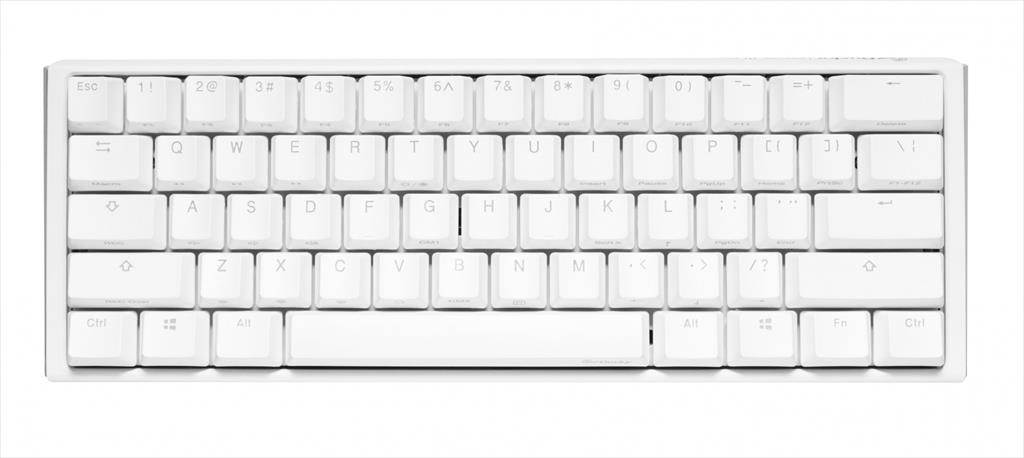 KEYBOARD MECHANICAL DUCKY ONE 3 MINI RGB 60% PBT Double-shot keycaps HOT-SWAPPABLE Cherry MX Brown, Pure White, DKON2161ST-BUSPDPWWWSC1