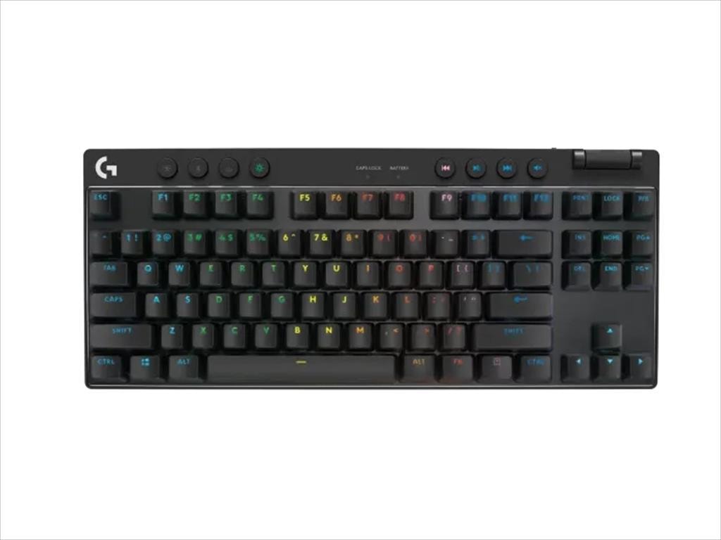 KEYBOARD MECHANICAL LOGITECH G PRO X LIGHTSPEED WIRELESS, TKL, RGB, TACTILE, w/Carrying case, 920-012136