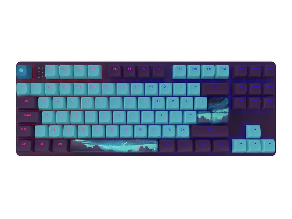 KEYBOARD MECHANICAL DARK PROJECT 87 NIGHT SKY TKL RGB linear G3ms Sapphire switch ANSI layout
