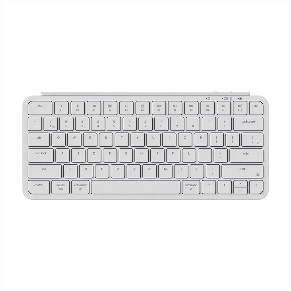 KEYBOARD WIRELESS KEYCHRON B1 PRO ULTRA SLIM 75% Multi-Device (Wired, 2.4Ghz,Bluetooth), Ivory White, B1P-K8
