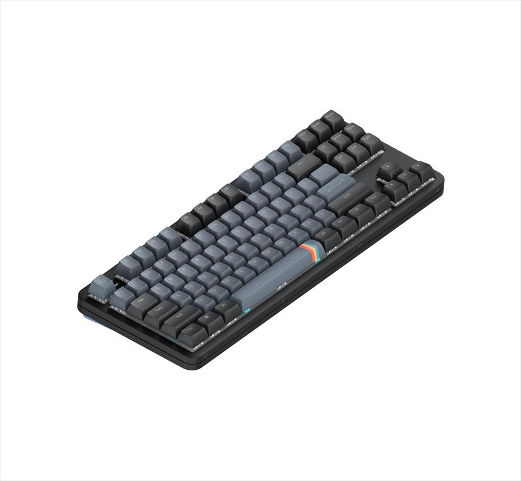 KEYBOARD MECHANICAL DARK PROJECT ALU87A MIDNIGHT TKL HS RGB linear mechanical switches G3ms Zircon, +4 switch +Keycap Language Set ANSI layout