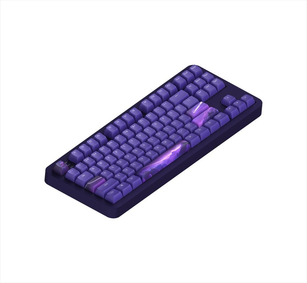 KEYBOARD MECHANICAL DARK PROJECT ALU87B CELESTIAL TKL HS RGB linear mechanical switches G3ms Voidstone — Silent, Pre-lubed, +4 switch +Keycap Language Set ANSI layout
