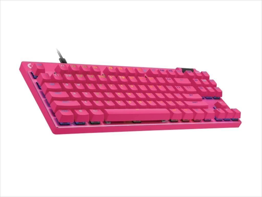 KEYBOARD MECHANICAL LOGITECH G PRO X RAPID MAGENTA, TKL, LIGHTSYNC RGB, TACTILE MAGNETIC, 920-013253