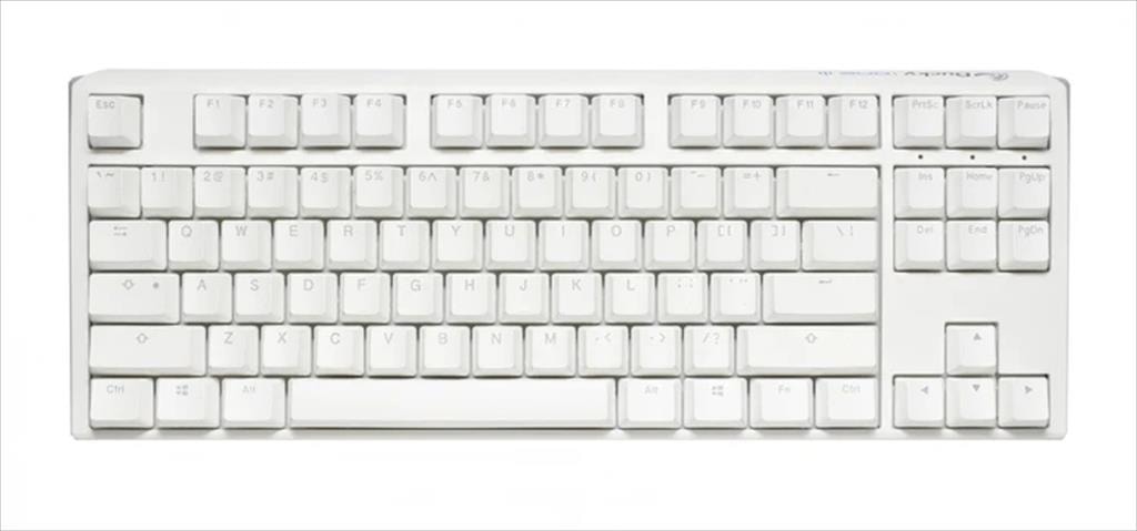KEYBOARD MECHANICAL DUCKY ONE 3 CLASSIC PURE WHITE RGB TKL PBT Double-shot keycaps HOT-SWAPPABLE Cherry MX Speed Silver, DKON2187ST-PUSPDPWWWSC1