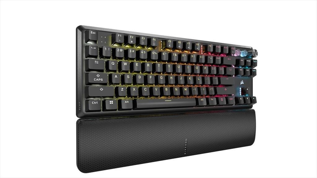 KEYBOARD MECHANICAL CORSAIR K70 PRO TKL RGB, MGX HYPERDRIV– MAGNETIC, Black,  CH-911911G-NA