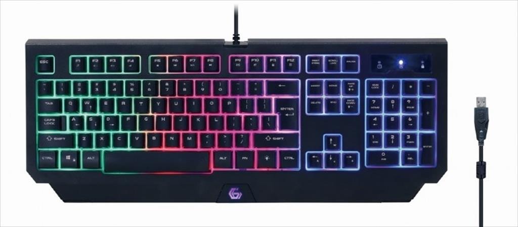 GAMING set GEMBIRD PHANTOM 4in1 Keyboard+Mouse+Headphones+Mousepad, GGS-UMGL4-01