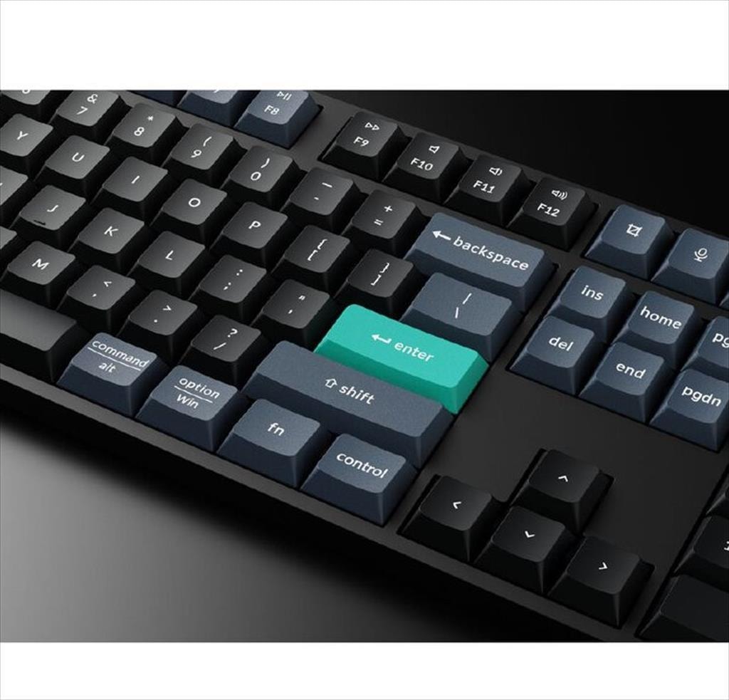 KEYBOARD WIRELESS KEYCHRON B36 SCISSOR MECHANISM FULL SIZE Multi-Device (Wired, 2.4Ghz,Bluetooth), Deel Black, B36-K9