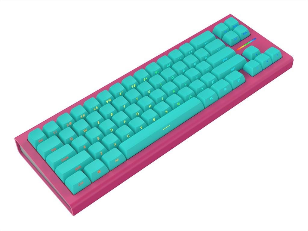 KEYBOARD MECHANICAL NUBI NK68HE ICE CREAM, 65%, RGB, G3MS Magnetite Ice Hot-swappable, USB-C, NK68-HE-ICE-ANSI