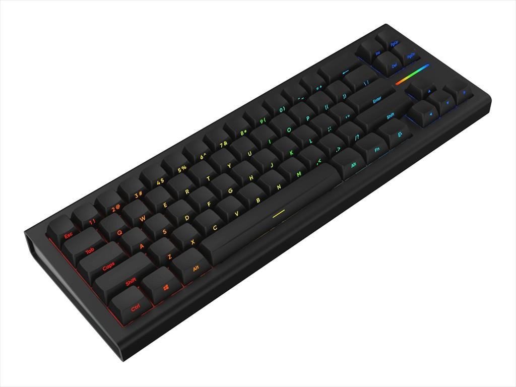 KEYBOARD MECHANICAL NUBI NK68HE, 65%, RGB, G3MS Magnetite Ice Hot-swappable, USB-C, Black, NK68-HE-BL-ANSI