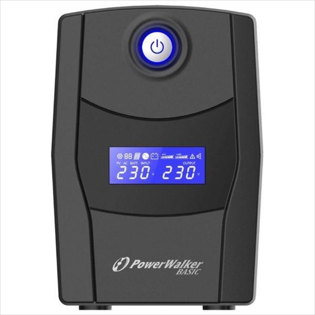 UPS 600VA / 360W POWERWALKER BASIC VI 600 STL, 2xSHUKO, USB, RJ-11, RJ-45, HID, 10121072