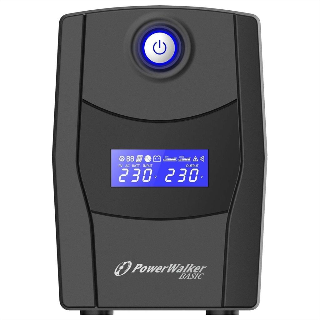 UPS 1000VA / 600W POWERWALKER BASIC VI 1000 STL, 2xSHUKO, RJ-11, RJ-45, USB, HID, 10121074