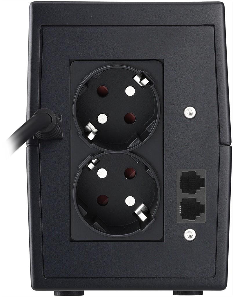 UPS 650VA / 360W POWERWALKER VI 650 SH, 2xSHUKO, USB, RJ11, 10120048