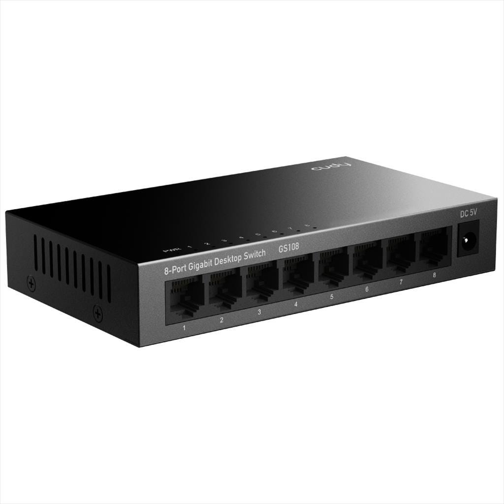 NET Switch CUDY 8-port Gigabit GS108, metal