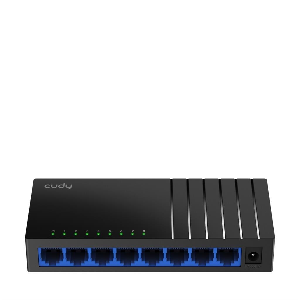 NET Switch CUDY 8-port Gigabit GS108D, Plastic, Wall-Mounting