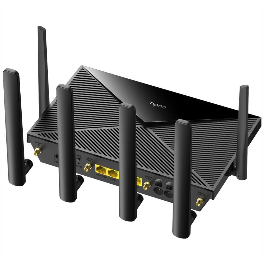 NET ROUTER WIRELESS DUAL BAND AC1200 4G LTE Cat6 CUDY LT700 w/6 antennas, 1x WAN 10/100/1000 port, 4x LAN 10/100/1000 ports