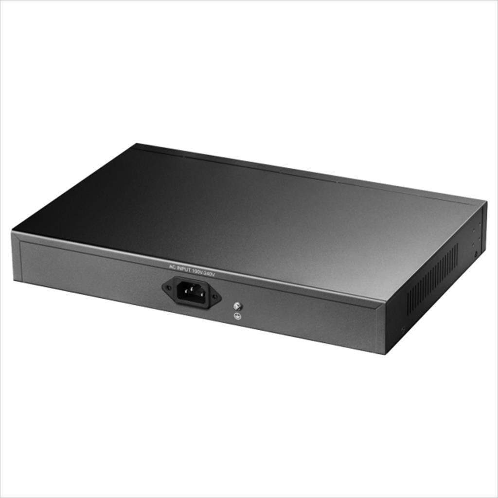 NET Switch POE+ CUDY 24-port 10/100, SFP, 2x Uplink GbE, FS1026PS1, 300W, Metal Rack-Mount