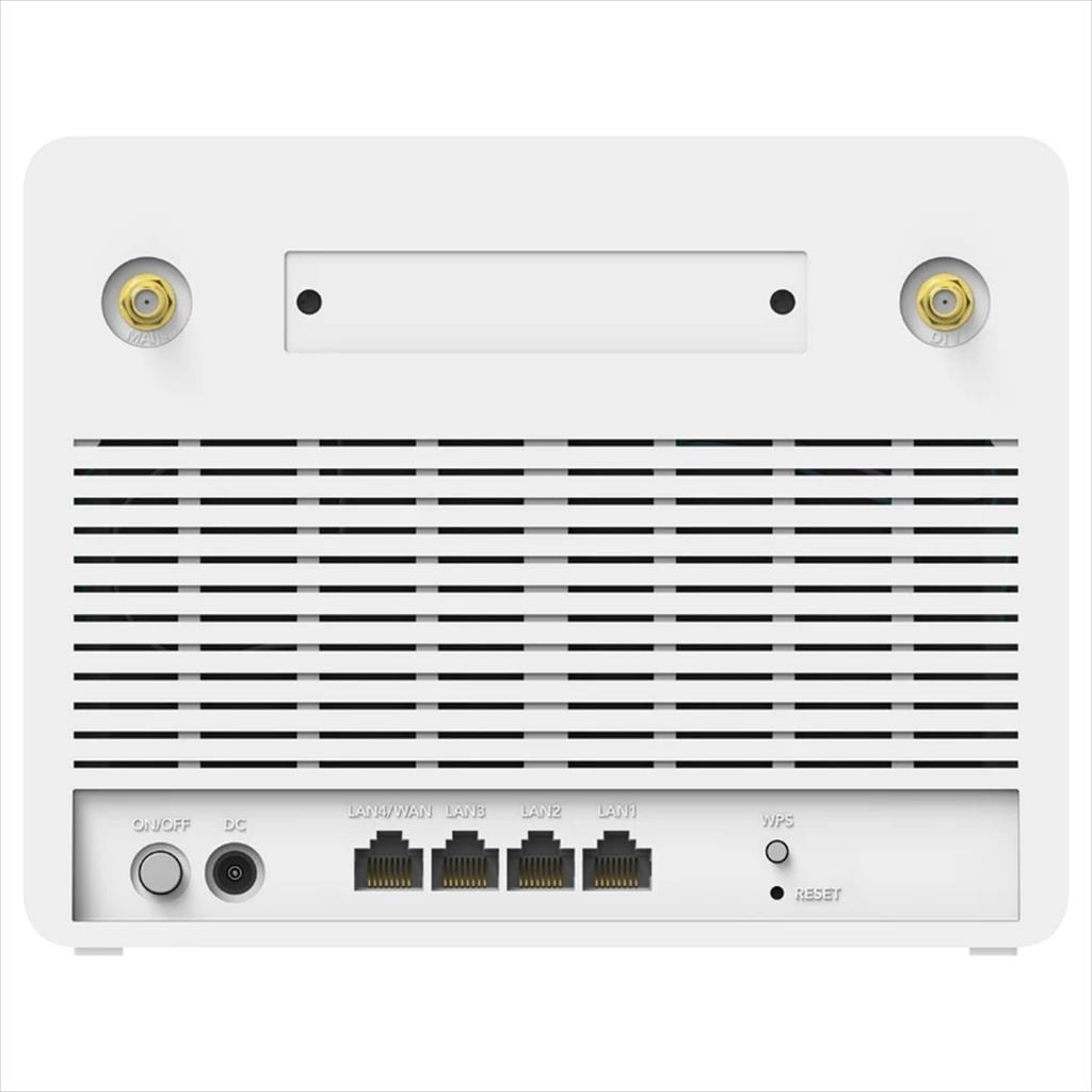 NET ROUTER WIRELESS  DUAL BAND AX3000 CUDY LT15E 4G Fast Wifi 6 w/ 2 antennas, x1 GIGABIT WAN port, x4 GIGABIT LAN ports, WHITE