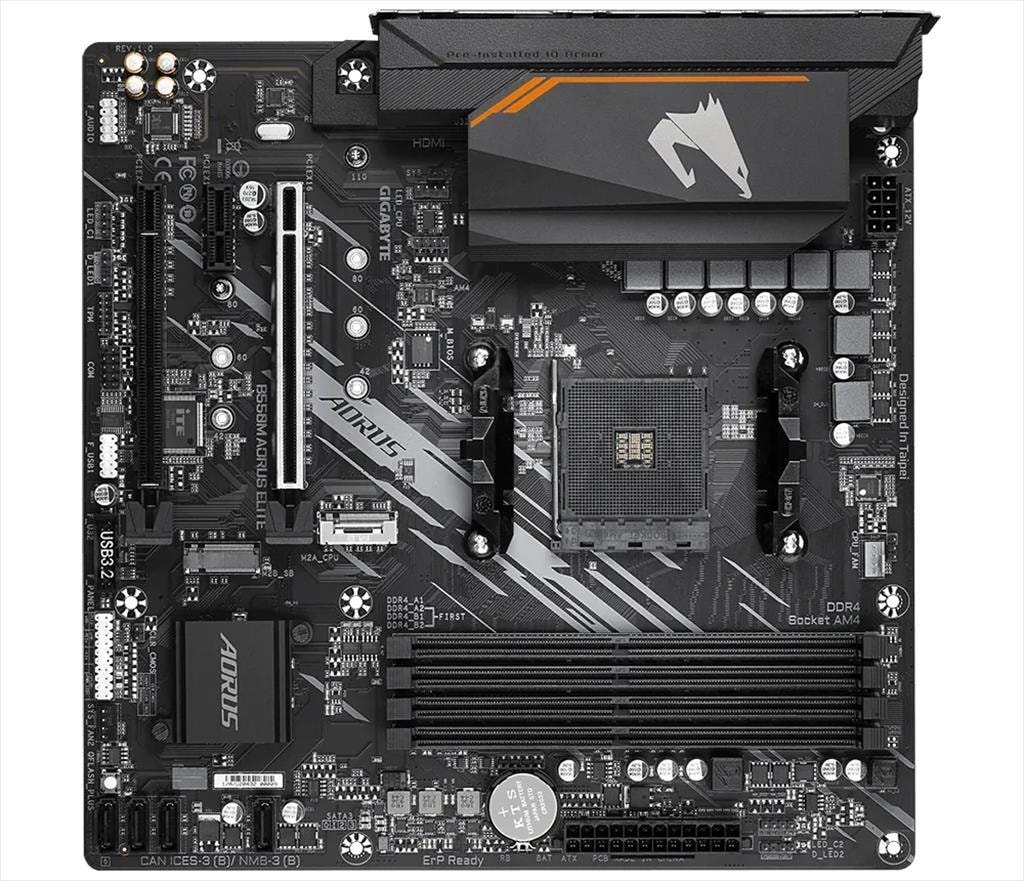 MB AM4 B550M AORUS ELITE GIGABYTE 4xDDR4 4733Mhz (O.C), HDMI, DVI-D, PCI-Ex16, PCI-Ex4,PCI-Ex1, 2xM.2, 4xSATA3