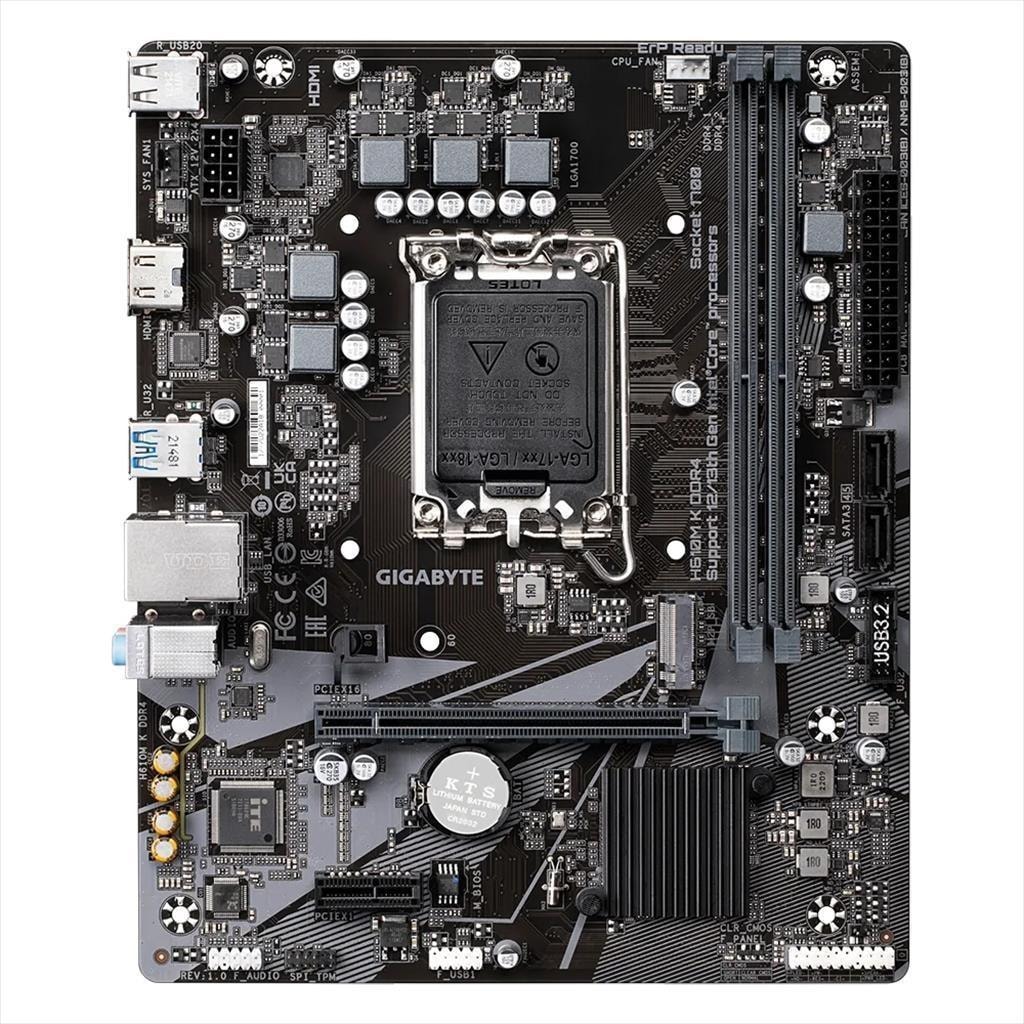 MB 1700 H610M K GIGABYTE, 2xDDR4 3200MHz, M.2, HDMI, PCIex16, PCIex1, 2xSATAIII, 4xUSB3.2Gen1,6xUSB2.0, /2
