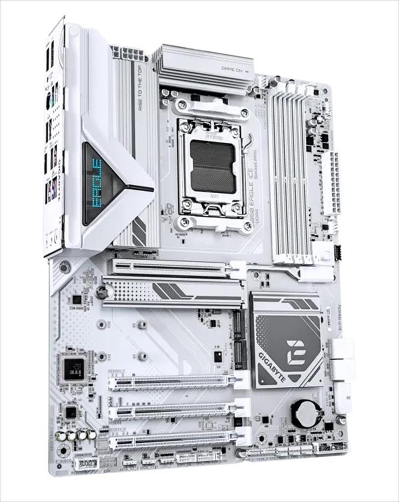 MB AM5 B850 EAGLE ICE GIGABYTE 4xDDR5 8200Mhz (O.C), DP, HDMI, PCI-Ex16 5.0, PCI-Ex4 4.0,2xPCI-Ex1 3.0, 3xM.2, 4xSATA3, 2.5GbE LAN
