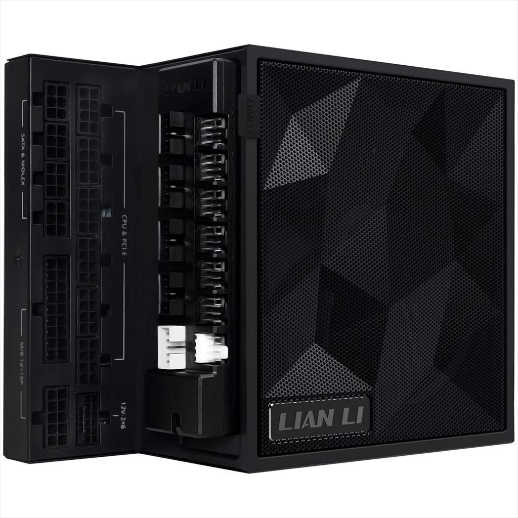 PSU 1200W LIAN LI EDGE GOLD EG1200G 80+ GOLD PCIe 5.1 (L-Shape, w/x4 USB 2.0 headers), FULL MODULAR Black