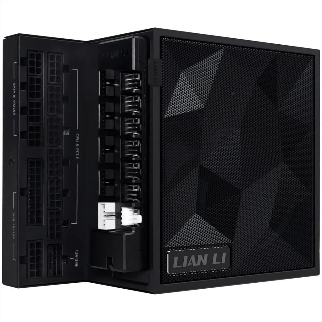 PSU 1000W LIAN LI EDGE GOLD EG1000G 80+ GOLD PCIe 5.1 (L-Shape, w/x4 USB 2.0 headers), FULL MODULAR Black