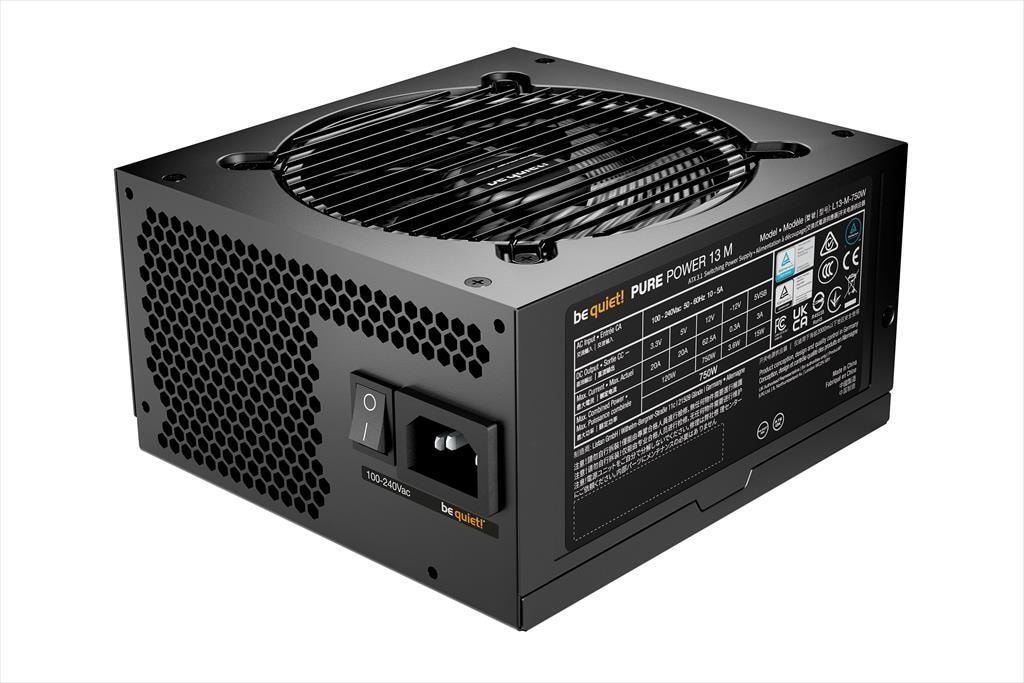 PSU 750W BE QUIET! PURE POWER 13 M w/PCIe 5.1, 80 Plus GOLD FULL MODULAR, BP026EU