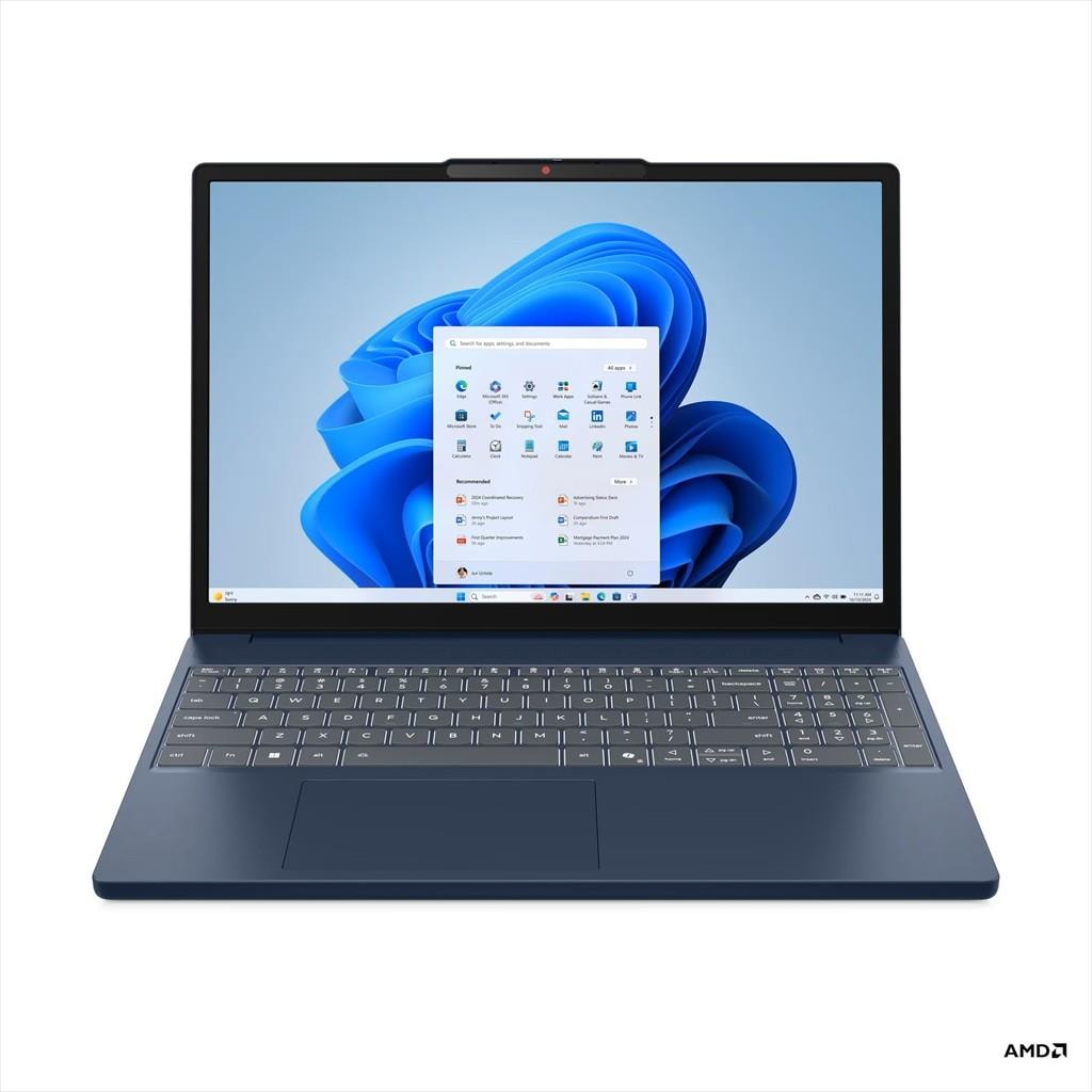 NOTEBOOK 15.3" LENOVO IDEAPAD SLIM 3 15AR10 Cosmic Blue Ryzen 5 7533HS/ 24GB DDR5 4800Mhz (8GB Soldered) / 512GB NVMe 2242/ (1920×1200) IPS/ AMD Radeon 660M Graphics/ BT+Camera/ 83K7002HRM