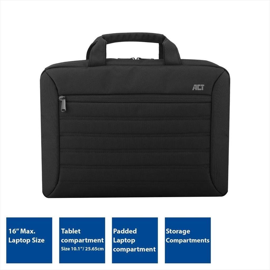 BAG ACT URBAN (15,6" LAPTOP), Black AC8525